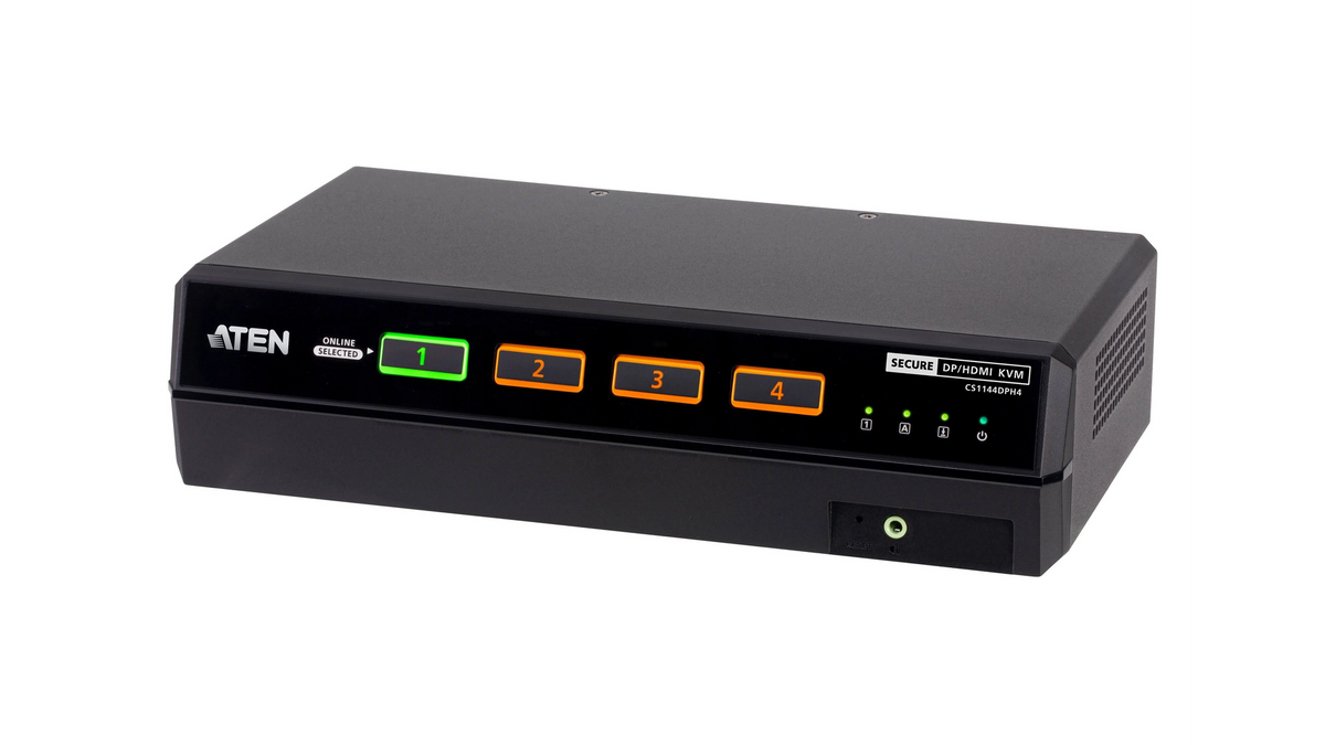 COMMUT KVM SECURISE 4PORTS USB HDMI /DP 2 ECRANS CONFORME NORME PSD PPv4.0