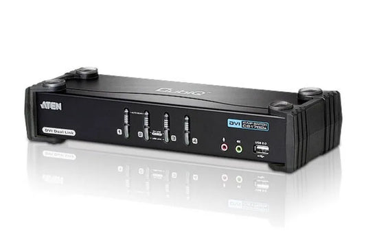 Commutateur KVM commut USB dvi 1 kvmp=> 4 cpu audio