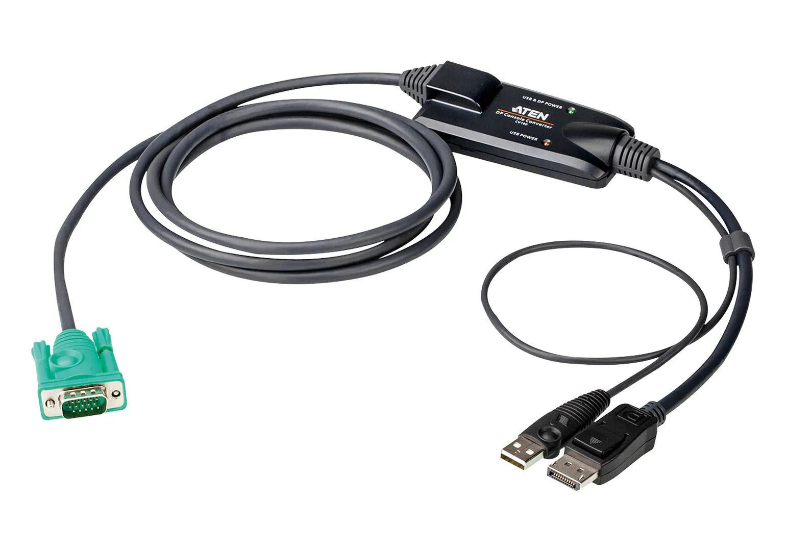 Commutateur KVM convertisseur de console display-p