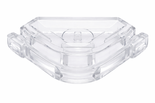 Passe-câble d’angle transparent