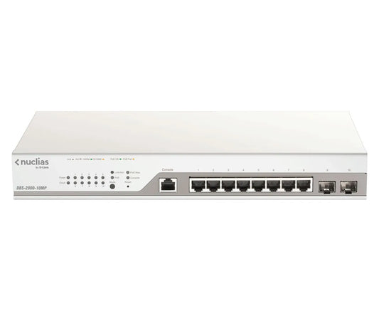 8 PORTS POE/POE+ 2SFP BUDGET 130w NUCLIAS CLOUD 1 AN DE LICENCE OFFERT