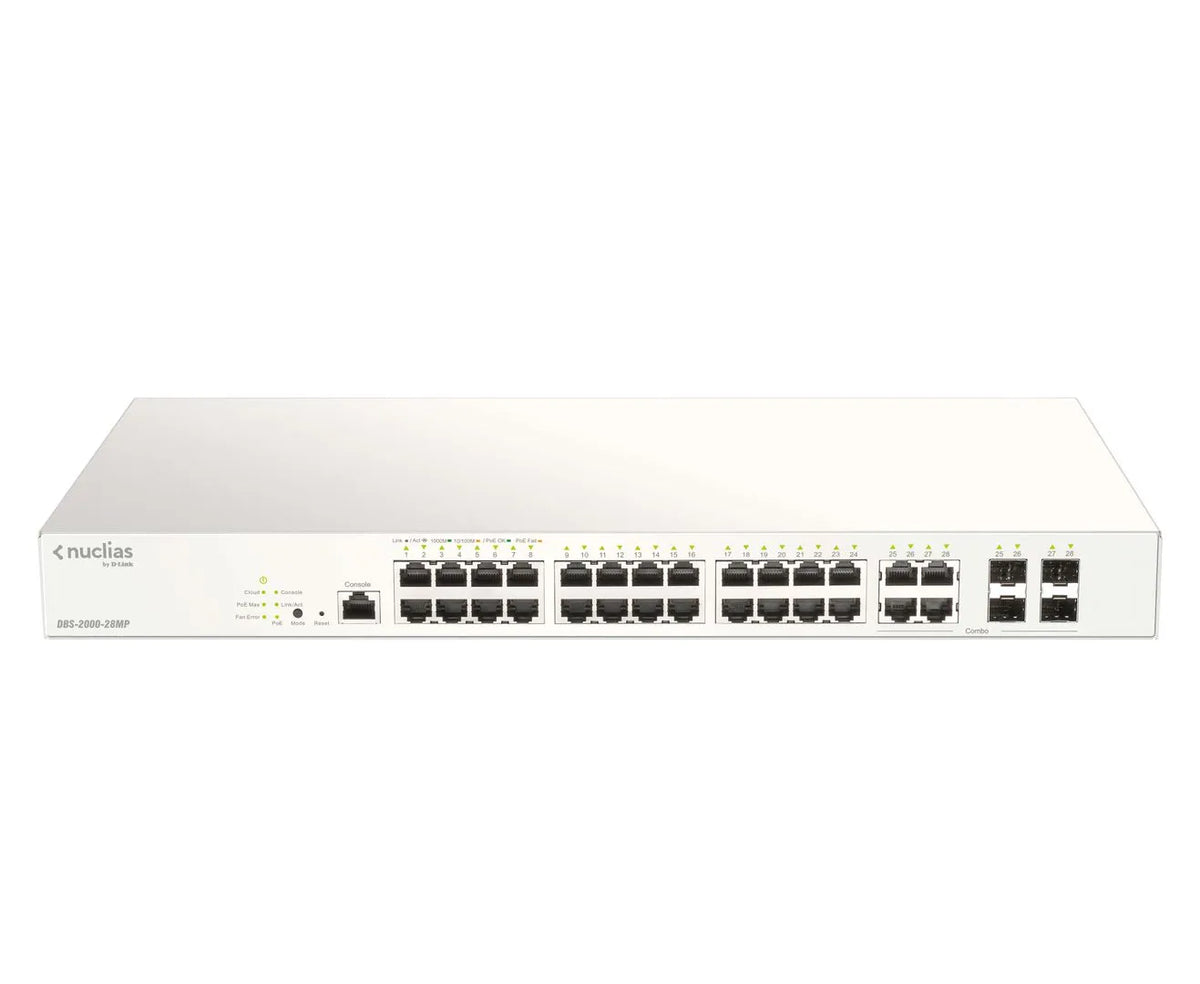 24 PORTS POE/POE+ +4 COMBO GE/SFP BUDGET POE 193w 1 AN DE LICENCE OFFERT NUCLIAS CLOUD