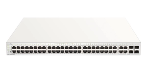 48 PORTS POE/POE+ +4 COMBO GE/SFP BUDGET POE 370w 1 AN DE LICENCE OFFERT NUCLIAS CLOUD – DBS-2000-52MP/E – vue 3