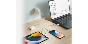 Chargeur GaN 100W - 3 ports USB-C 1 port USB-A Charge simultanee de 3 equipements - Charge rapide – vue 5