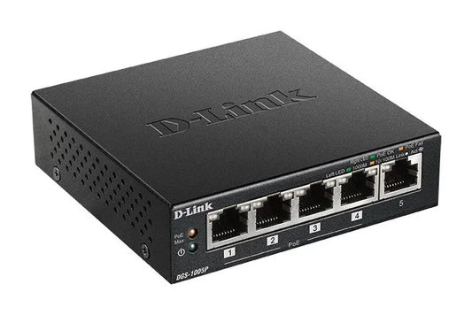 SWITCH 5 PORTS GIGA DONC 4 POE 60W