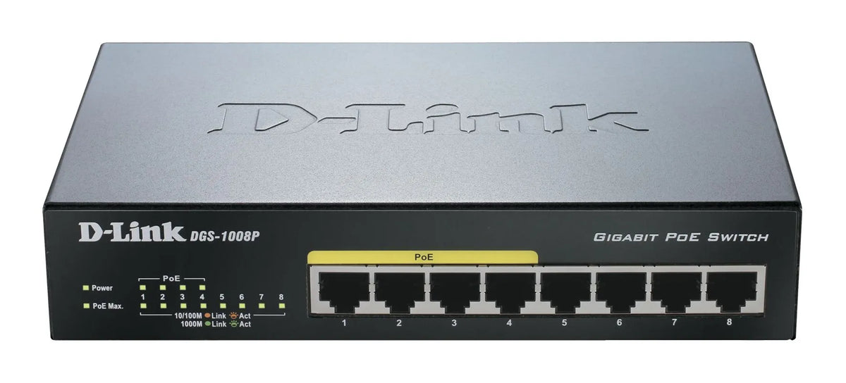 SWITCH 8 PORTS GIGA RJ45 DONT 4 POE 68W