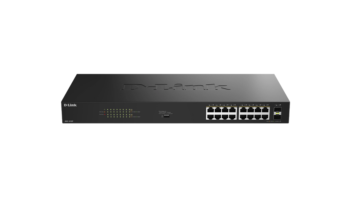 SWITCH 16 PORTS GIGA POE+ BUDGET 240W 1 PORT GIGA SFP - METALLIQUE