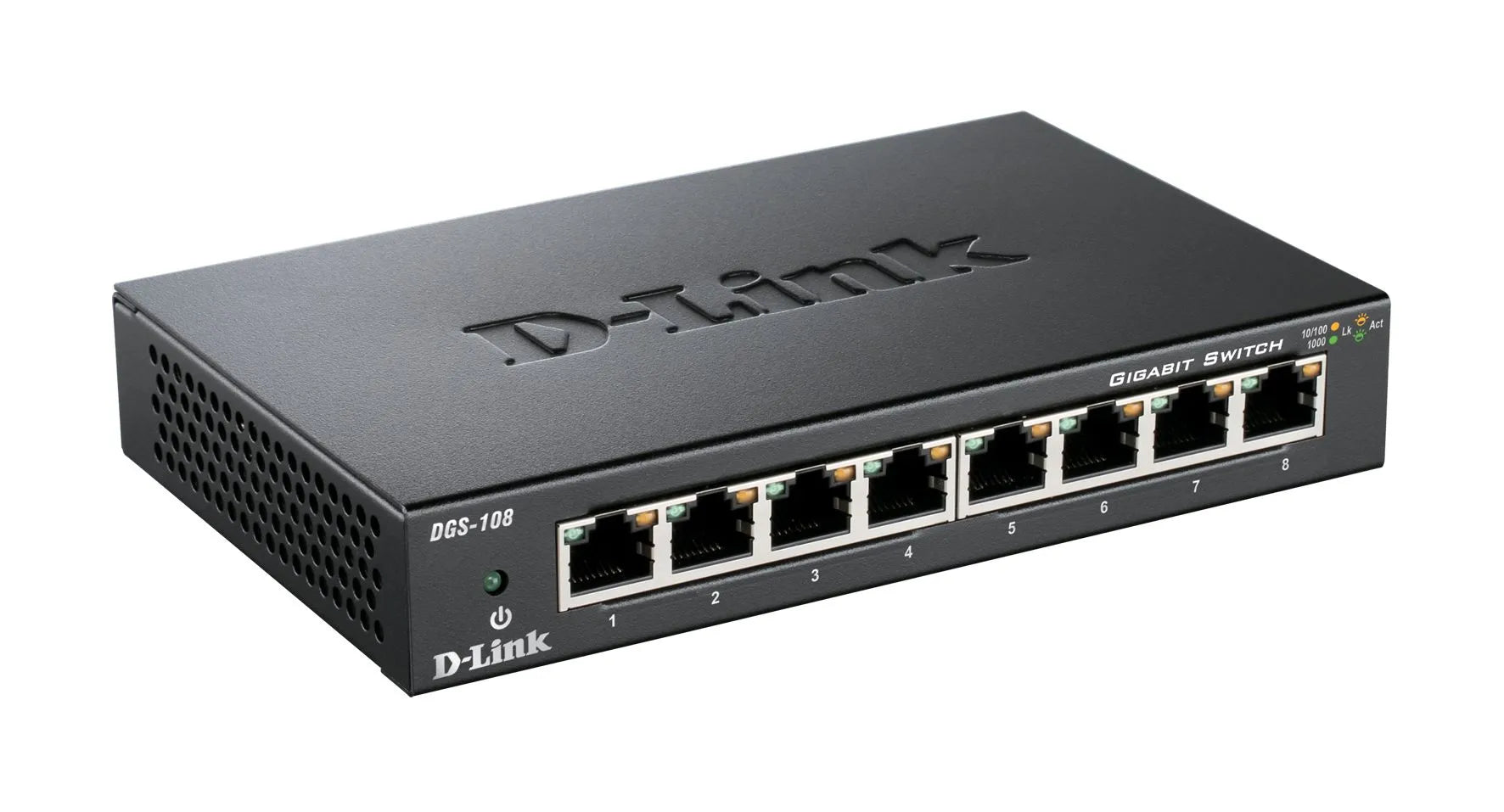SWITCH METALLIQUE 8 PORTS 10/100/10 00