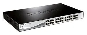 SWITCH 24X10/100/1000 POE + 4 COMBO 193W WEB SMART III / DONT 2 PORTS COMBOS GIGA SFP – vue 2