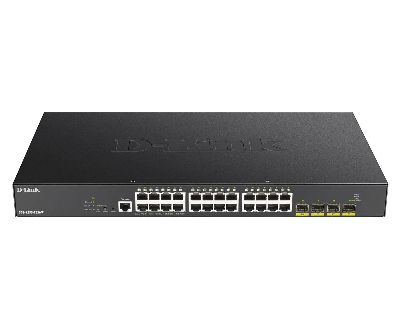 24 PORTS GIGA POE + 4 X 10G SFP+ BUDGET POE 370w