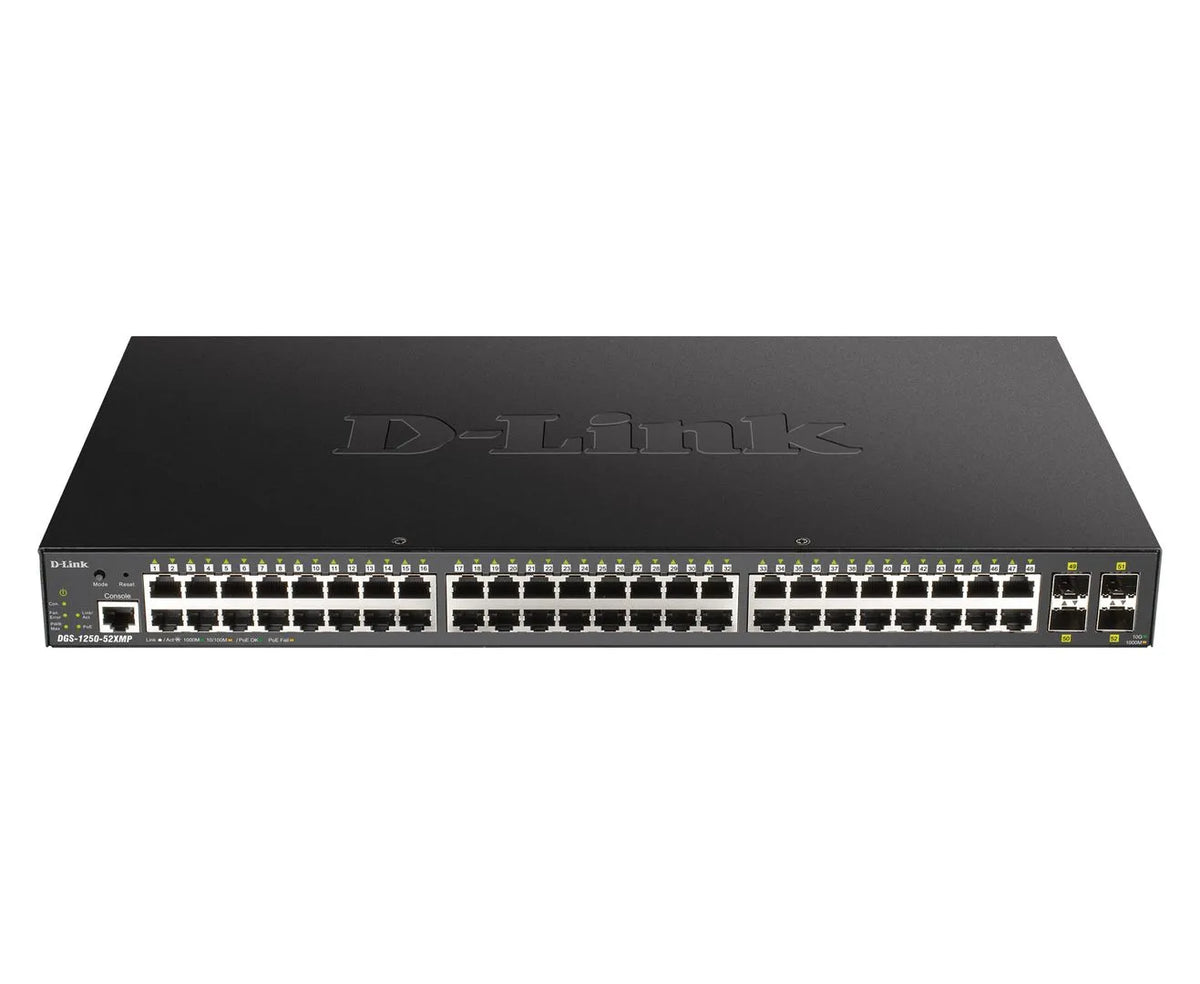 48 PORTS GIGA POE + 4 X 10G SFP+ BUDGET POE 370w