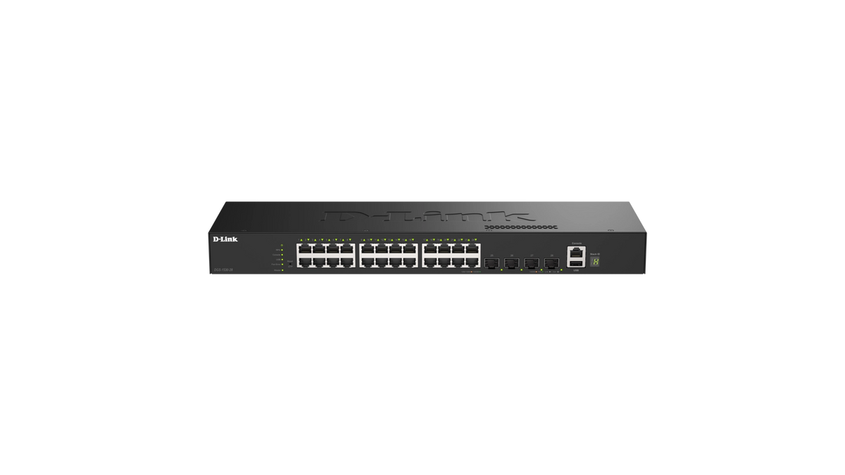 SmartPro L2+ 24 ports Gigabit 4 ports 10 GbE SFP+ – DGS-1530-28/E