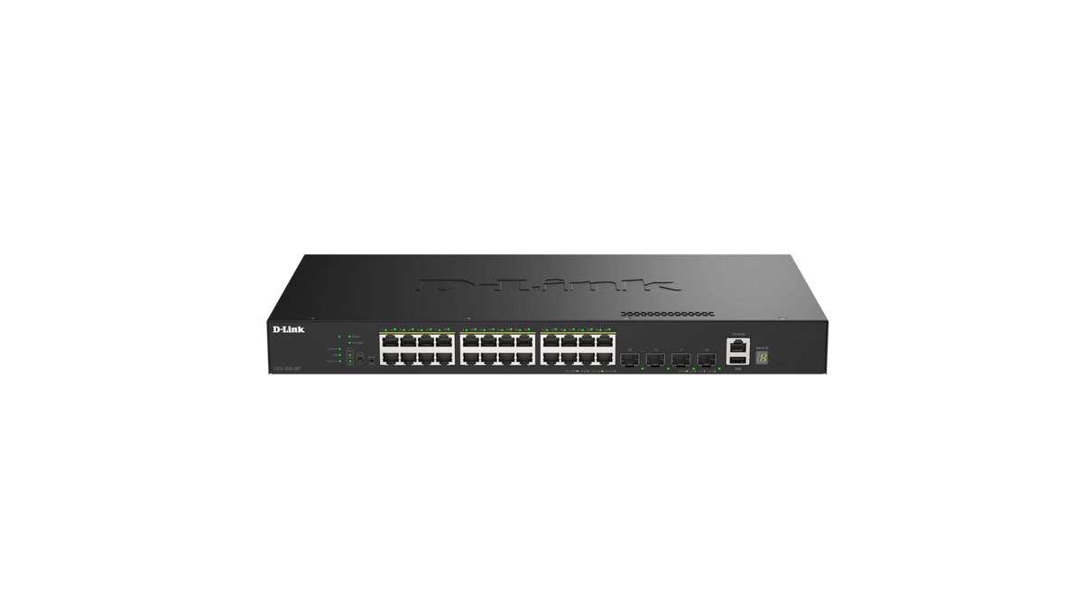 SmartPro L2+ 24 ports Gigabit 4 ports 10 GbE SFP+ - Budget PoE 370W