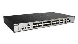 SWITCH 24 SFP DONT 4 COMBO + 4 10G XSTACK 12 UNIT SNMP L3 / 4 PORTS GIGA COMBO RJ45/SFP /4 10GE SFP+ – vue 2