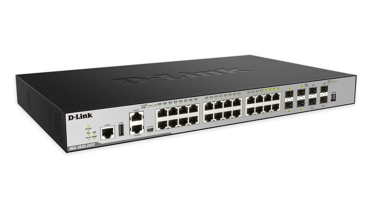 SWITCH 24 GIGA DONT 4 COMBO + 4 10G XSTACK 12 UNIT SNMP L3 / 4 PORTS GIGA COMBO RJ45/SFP / 4 10GE SFP