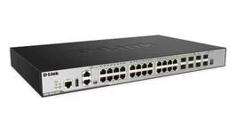 SWITCH 24 GIGA DONT 4 COMBO + 4 10G XSTACK 12 UNIT SNMP L3 / 4 PORTS GIGA COMBO RJ45/SFP / 4 10GE SFP – vue 2