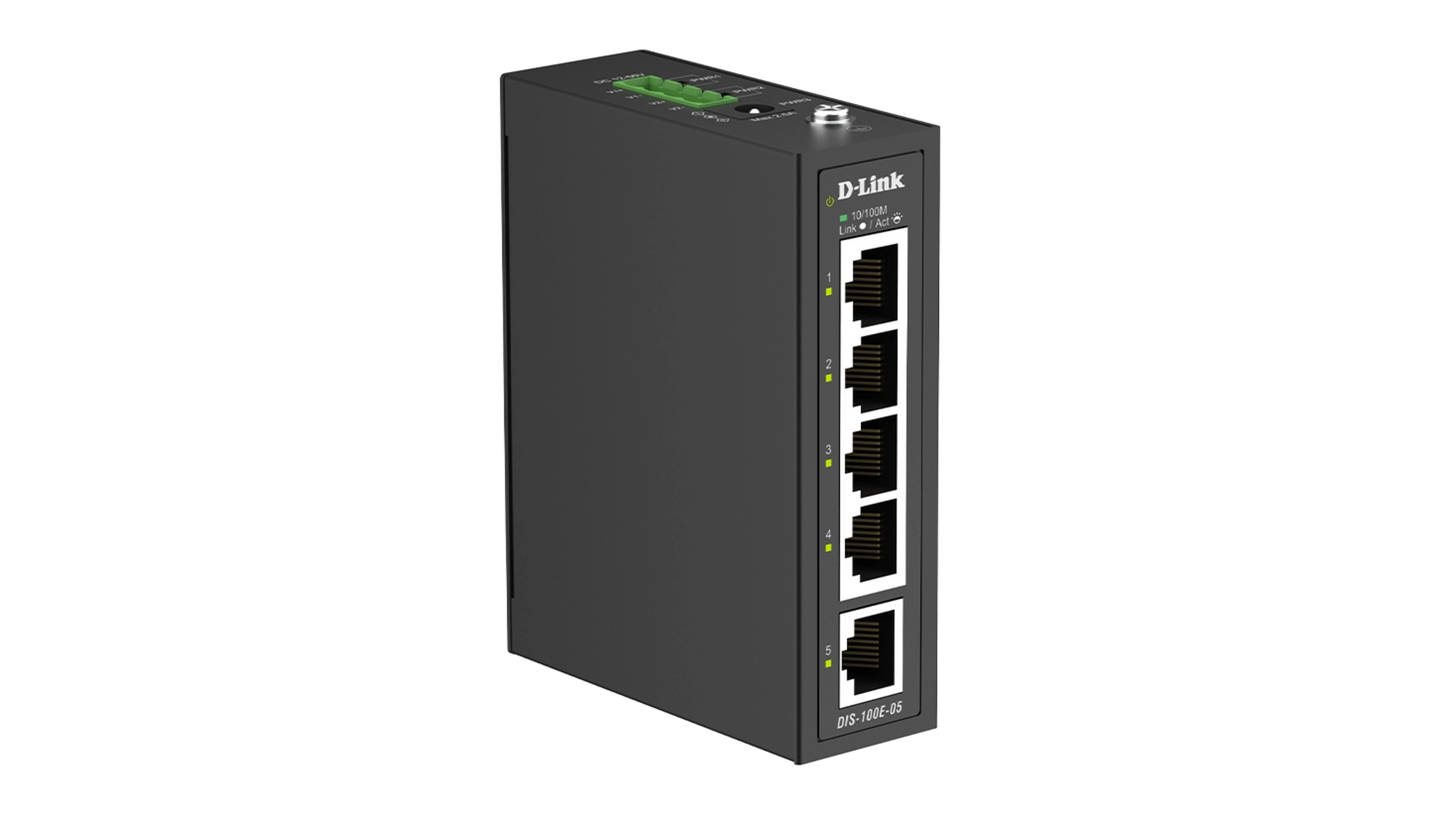 SWITCH INDUSTRIEL 5 PORTS 10/100 2 ports SFP - Format Rail-DIN - TEMP -40 a 75