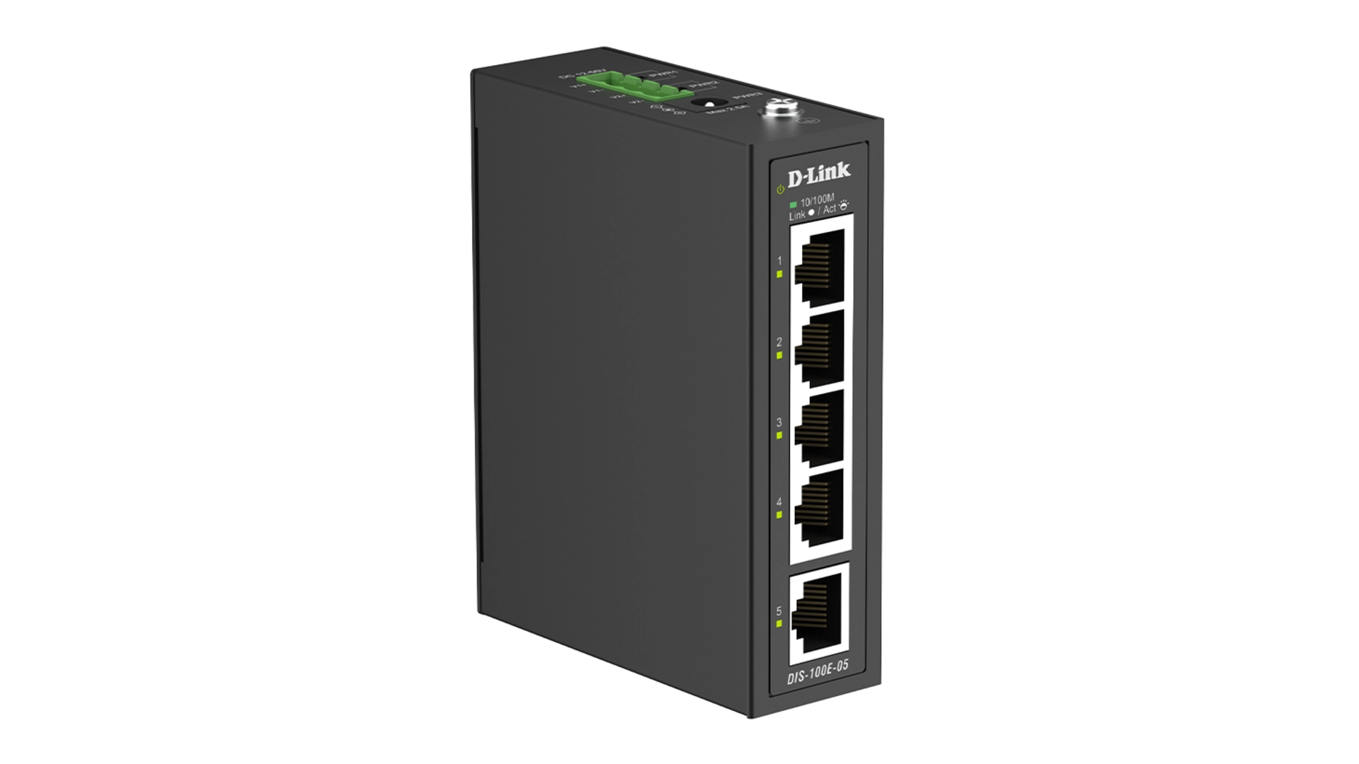 SWITCH INDUSTRIEL 5 PORTS 10/100 2 ports SFP - Format Rail-DIN - TEMP -40 a 75