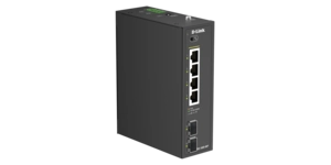 SWITCH INDUSTRIEL 4 PORTS GIGA POE+ BUDGET 120W 2 ports SFP - Format Rail-DIN - TEMP -40 a 75 – vue 2