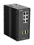 SWITCH POE INDUSTRIEL L2 8 PORTS 120W 6 ports Giga dont 4 POE + 2 SFP - Format Rail-DIN – vue 2
