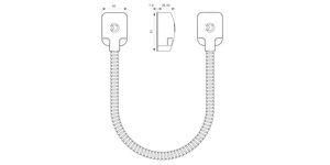 PASSE CÂBLE AP 40CM INOX – vue 6