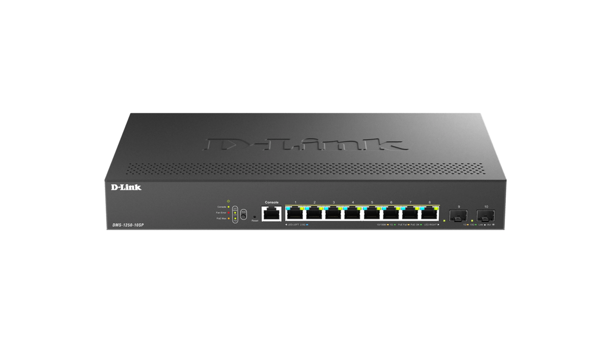 SWITCH 8P MGB POE/POE+ 2 PORTS SFP 240W