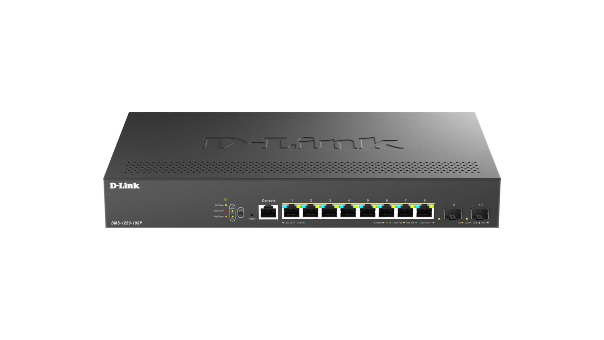 SWITCH 8P MGB POE/POE+ 2 PORTS SFP 240W