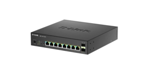 SWITCH 8P MGB POE 2 PORTS SFP+ 120W 8 ports 2,5 GbE PoE (1-2/60W - 3-8/30W) – vue 3