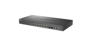 SWITCH 8P 2,5GBE POE+ & 2 MULTI 10G BUDGET 240w + 2 PORTS 10 GbE SFP+ – vue 3