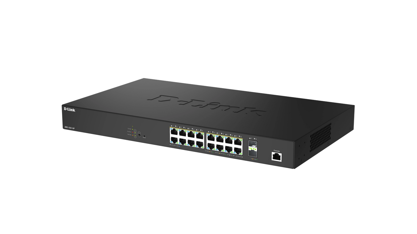 Smart+ L2+ 16 ports 2,5 GbE PoE++ 802.3bt-90W) 2 ports 10 GbE SFP+ - Budget PoE 240 W