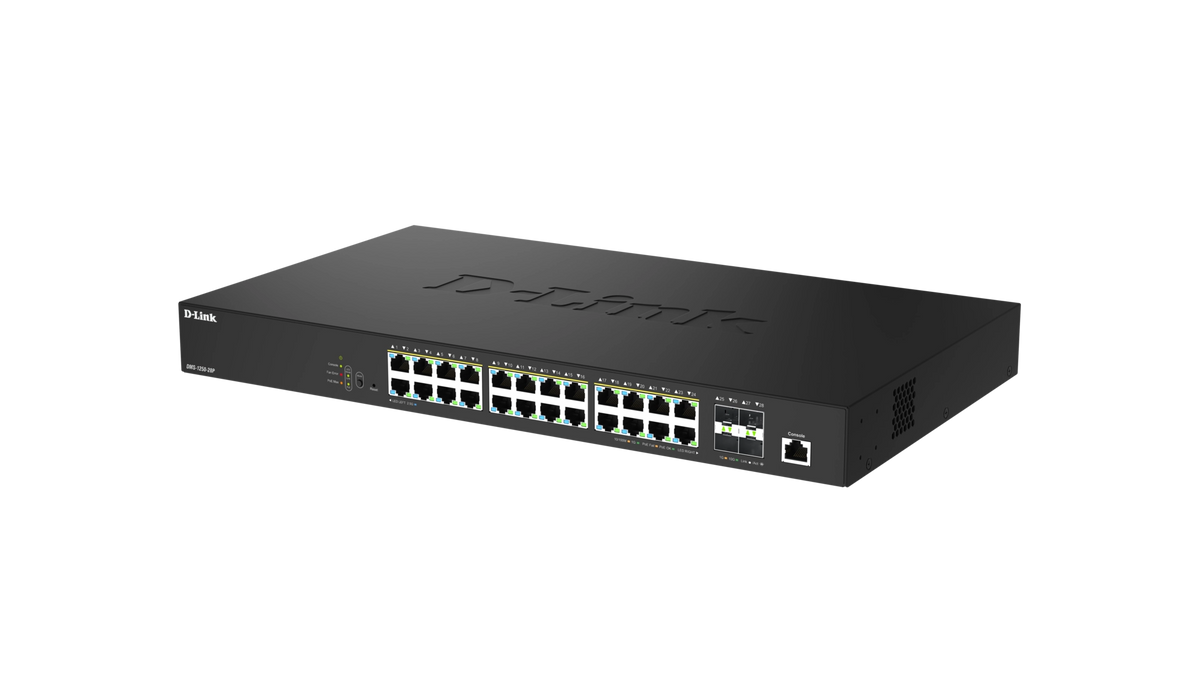 Smart+ L2+ 24 ports 2,5 GbE PoE++ (802.3bt-90W) 4 ports 10 GbE SFP+ - Budget PoE 475 W