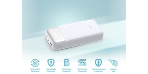 Alimentation électrique 2 ports usb-c 65W max - 1 port usb-a 22.5W max – vue 3