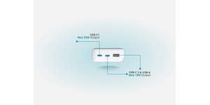 Alimentation électrique 2 ports usb-c 65W max - 1 port usb-a 22.5W max – vue 4