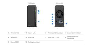 Solution de stockage réseau NAS serveur NAS 1 baie RAM 1 Go – vue 3
