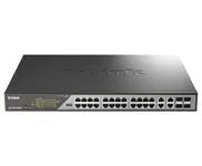 24 PORTS GB POE + 4 PORTS GB SFP PORTS UPLINK GB COMBO 8 POE+ 802.3at PROTEC 6KV BUDGET POE 370W – vue 2