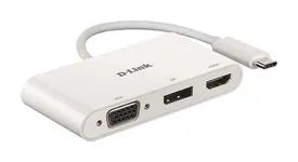 Carte réseau adaptateur 3-EN-1 usb-c => hdmi/vga – vue 2