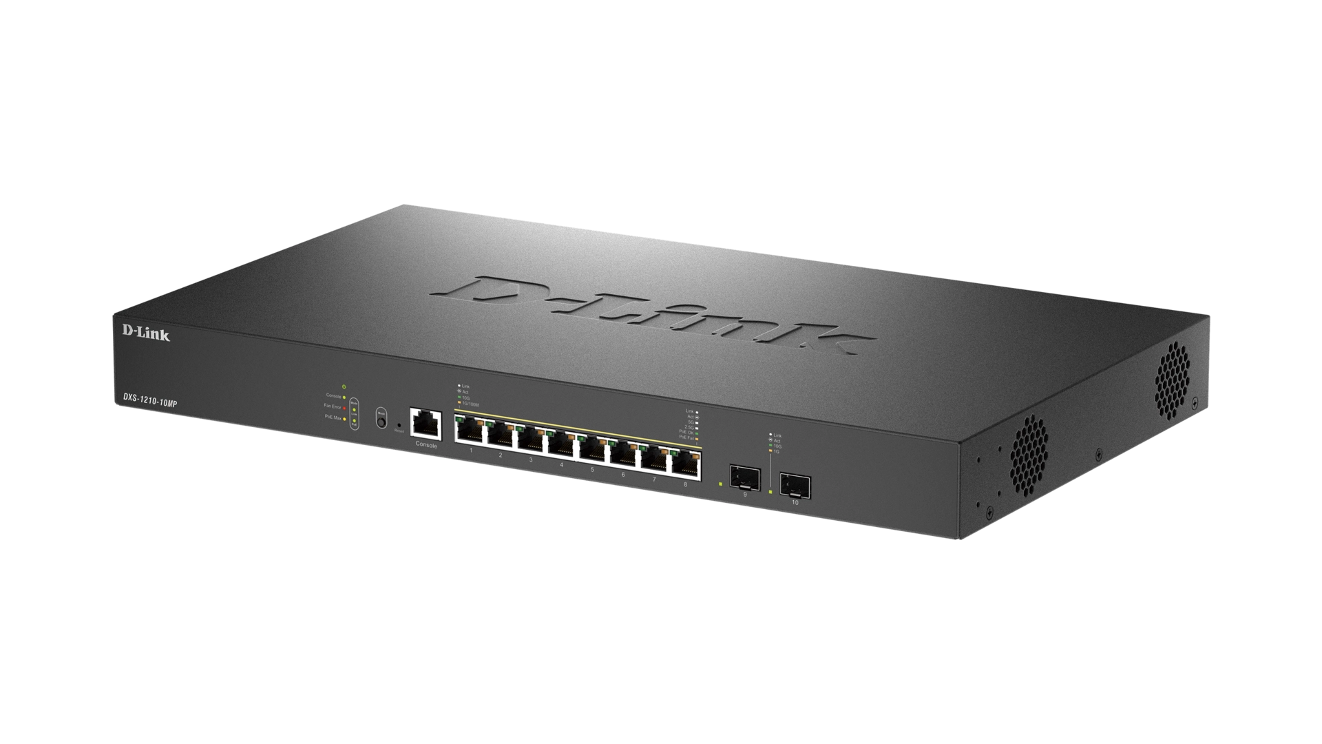 SWITCH SMART L2+ 8 PORTS POE++ 2 PORTS SFP+ (100M/1G/2,5G/5G/10G) 2 ports 10GbE SFP+