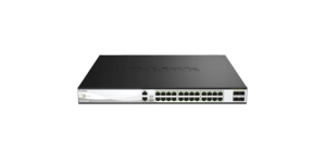 SWITCH L3 Top-of-Rack 24 ports 60W 1/2.5/5/10GBAS -E-T - 4 ports 10/25G SFP28 - Budget PoE 790W – vue 3