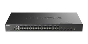 Switch réseau manageable niveau 3 28 ports – vue 2