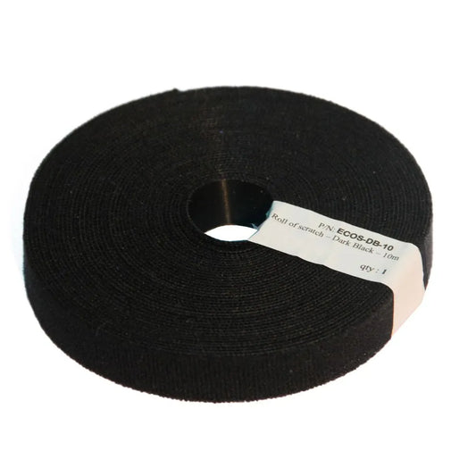 ATTACHE CÂBLE AUTO AGGRIPANT NOIR ROULEAU DE 10M SCRATCH