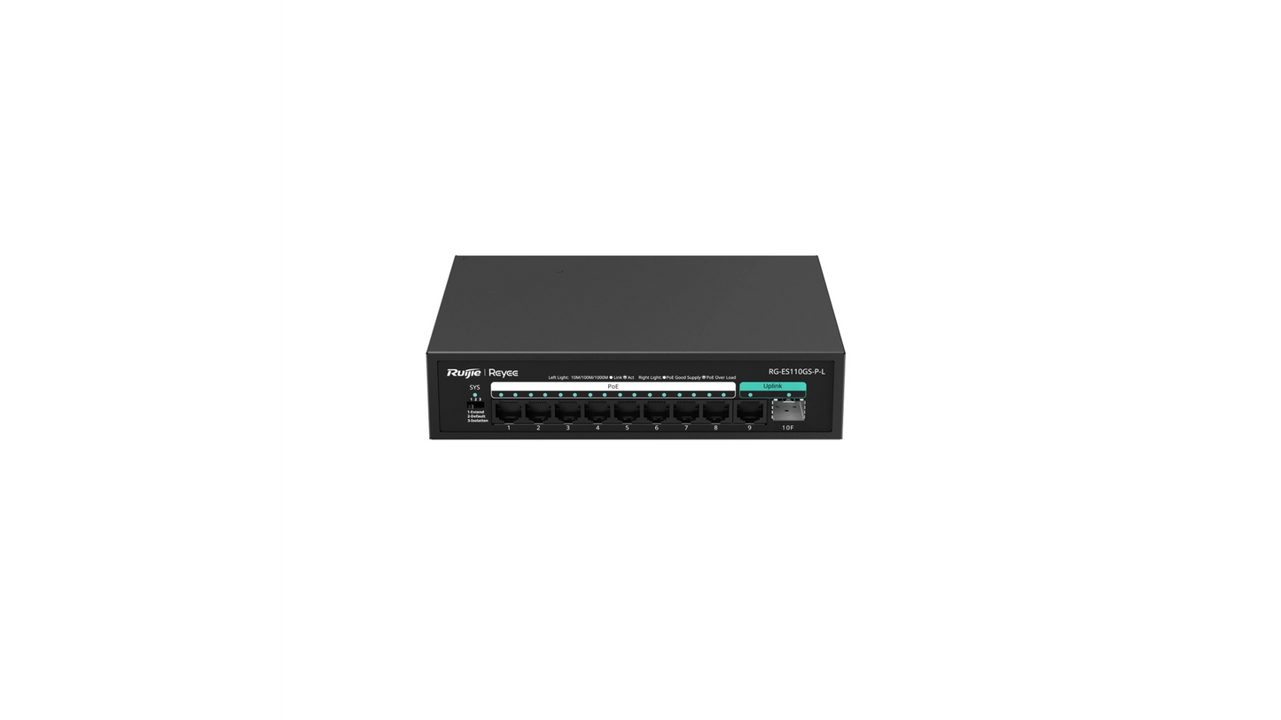 Switch Reyee ES110GS-P-L 8 ports PoE uplink SFP