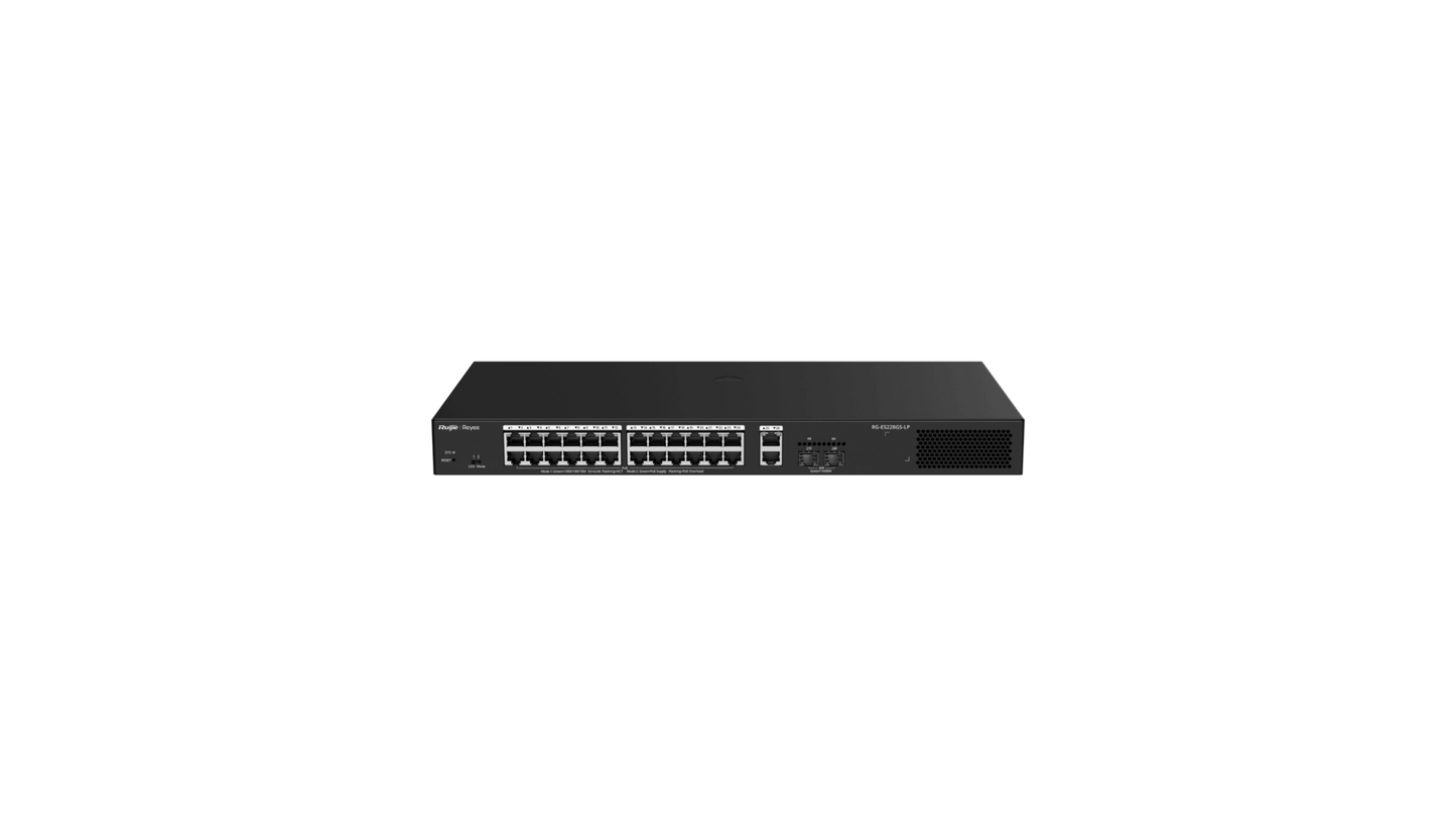 Switch Gigabit Cloud PoE+ 24 ports Reyee ES228GS-LP – budget 250W