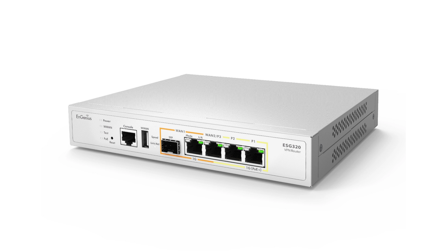 Routeur Wi-Fi 3 ports 1 GbE, port WAN SFP avec 1 port PoE+