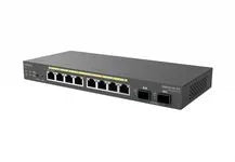 SWITCH POE 8xGbe 55W 2xGbE SFP L2 8-port GbE PoE.af/at(+) 55W, 2xSFP – vue 3