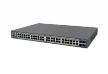SWITCH POE 48xGbE + 4xSFP L2 740W Switch 48-port GbE PoE.af/at(+) 740W 4xSFP L2 19' – vue 3