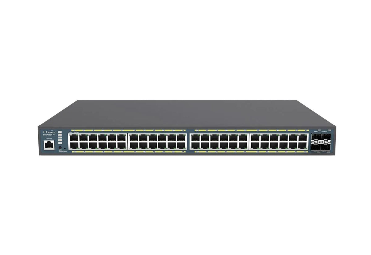 SWITCH POE 48xGbE + 4xSFP L2 410W Switch 48-port GbE PoE.af/at(+) 410W 4xSFP L2 19'