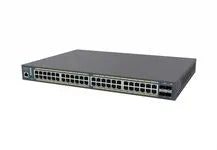 SWITCH POE 48xGbE + 4xSFP L2 410W Switch 48-port GbE PoE.af/at(+) 410W 4xSFP L2 19' – vue 3