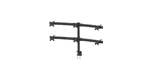SUPPORT BUREAU POUR 6 ECRANS 50kg 27' VESA maximum : 100x100mm / VESA minimum : 75x75mm – vue 3