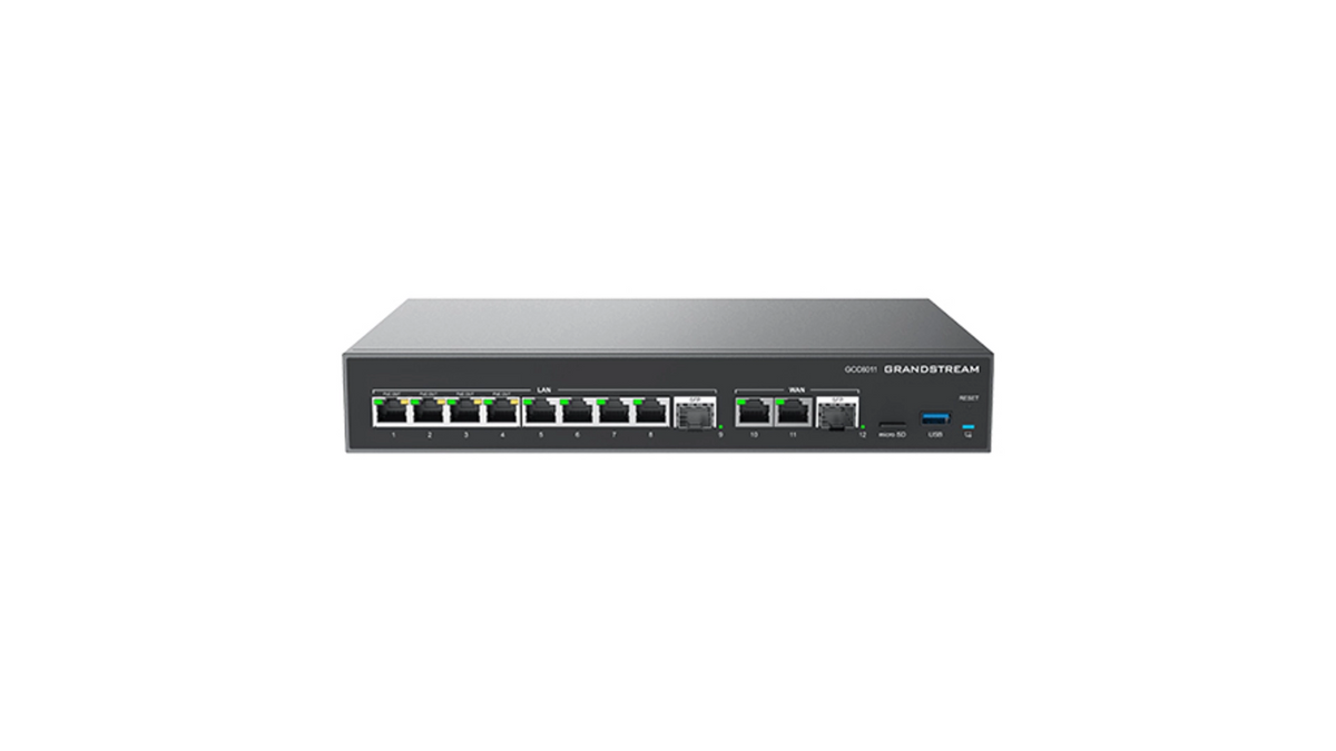 ROUTEUR 2.5Gb/s, SWITCH 2x2,5G SFP 10xGbE 4xPoE FIREWALL, IPBX 200 users 24 appels simultanes