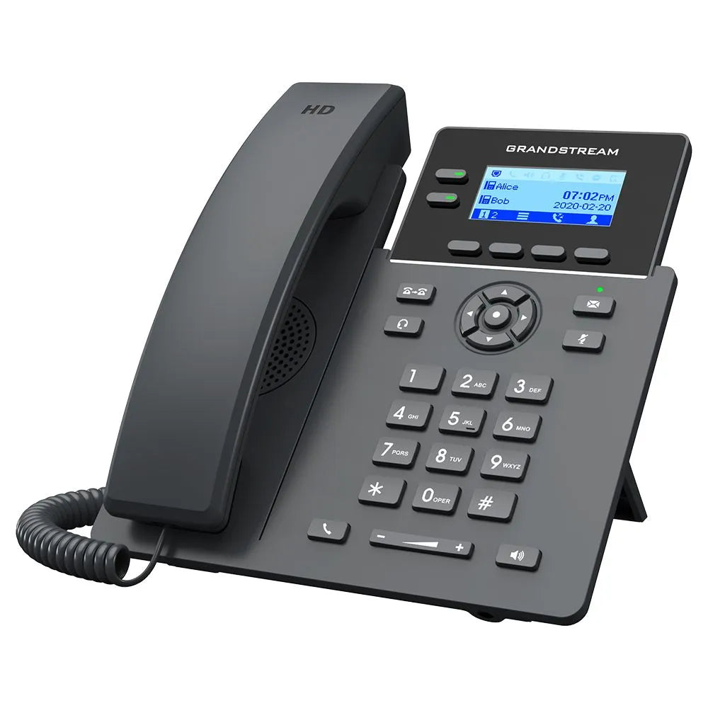 TELEPHONE 2 COMPTES SIP GIGA POE 2 ports 10/100 / Ecran LCD 2,4' / 2 Touches